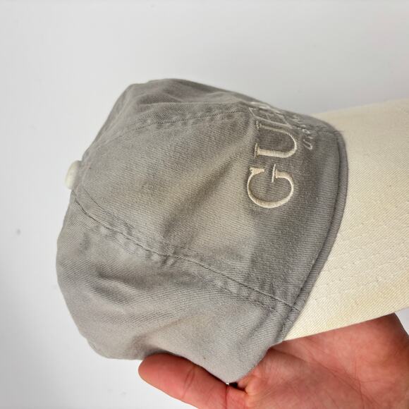 Vintage Guess U.S.A Two Tone Snapback Baseball Cap Hat - Picture 10 of 12